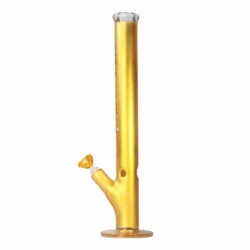 MolinoGlass | Gold Finger - Coated Cylinder Glass Bong | 7mm - Image 2