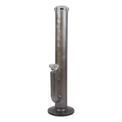 MolinoGlass | Silver - Stemless Glass Bong | 7mm