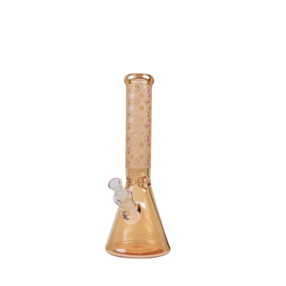 Golden LV Beaker - Glass Bong