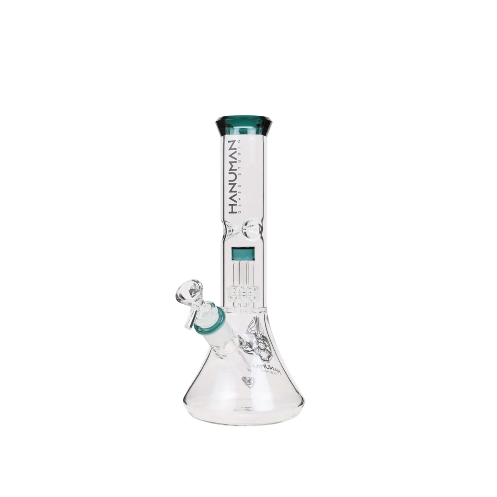 Hanuman | Green Percolator - Glass Bong