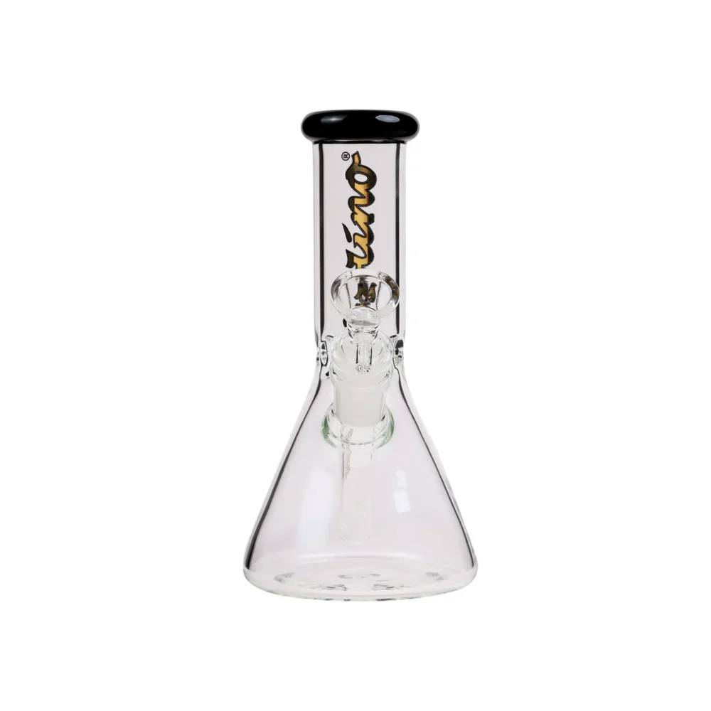 MolinoGlass | Tiny Golden Black - Beaker Glass Bong - Image 3