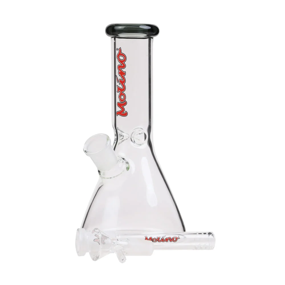 MolinoGlass | Tiny Gray - Beaker Glass Bong - Image 2