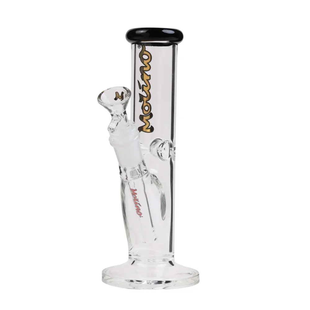 MolinoGlass | Tiny Golden Black - Cylinder Glass Bong
