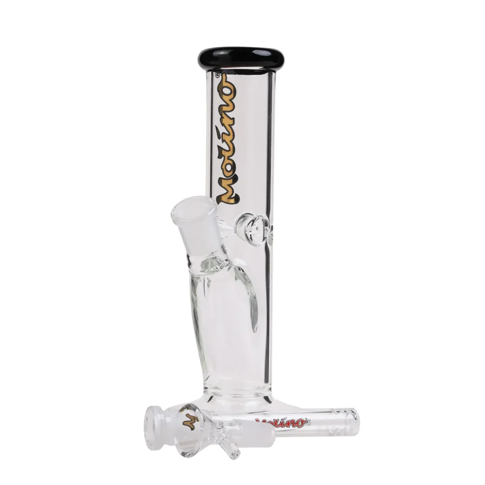 MolinoGlass | Tiny Golden Black - Cylinder Glass Bong - Image 2