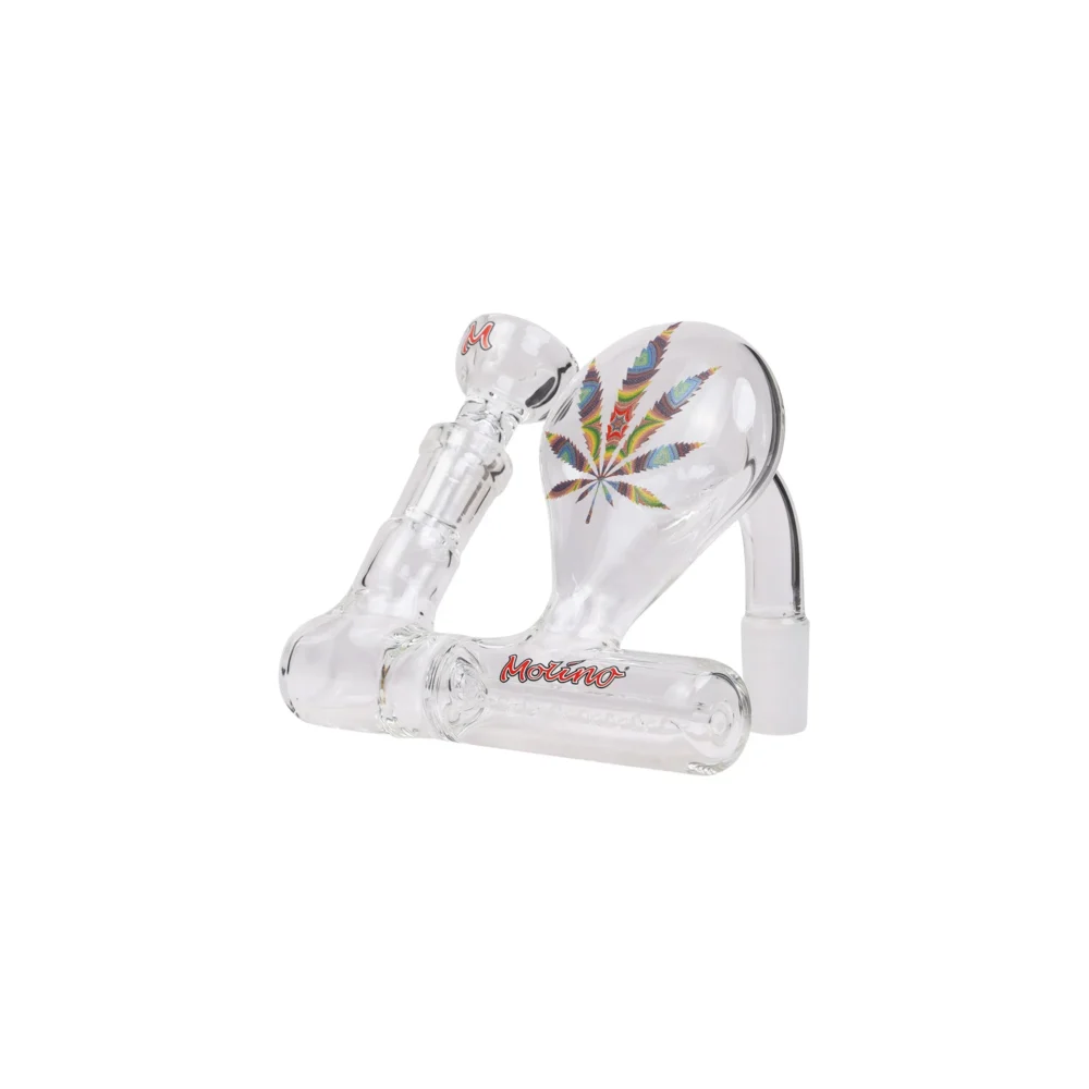 MolinoGlass | Rainbow Stemless Inline Pre-Cooler with Engraved Leaf