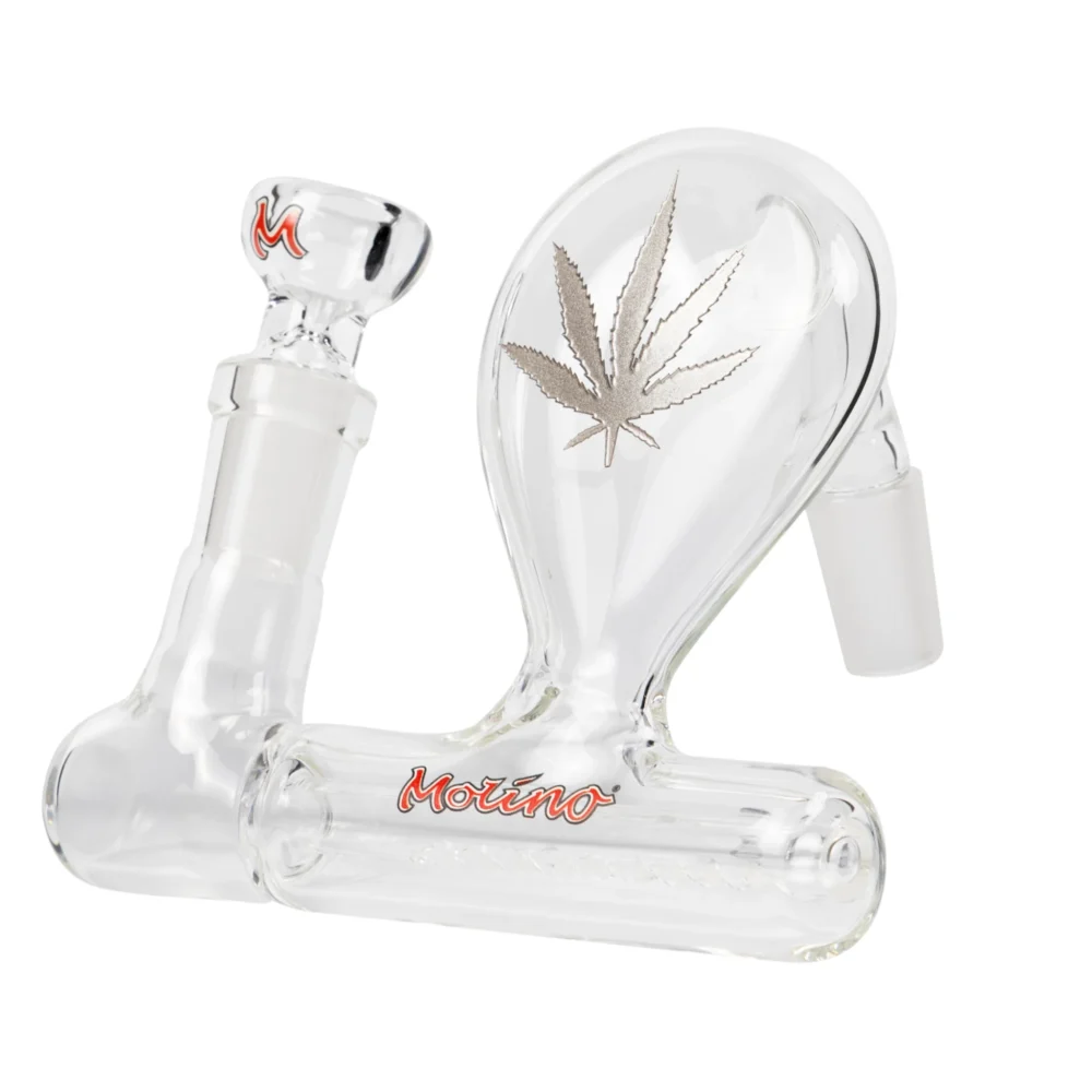 MolinoGlass | Silver Stemless Inline Pre-Cooler with Engraved Leaf