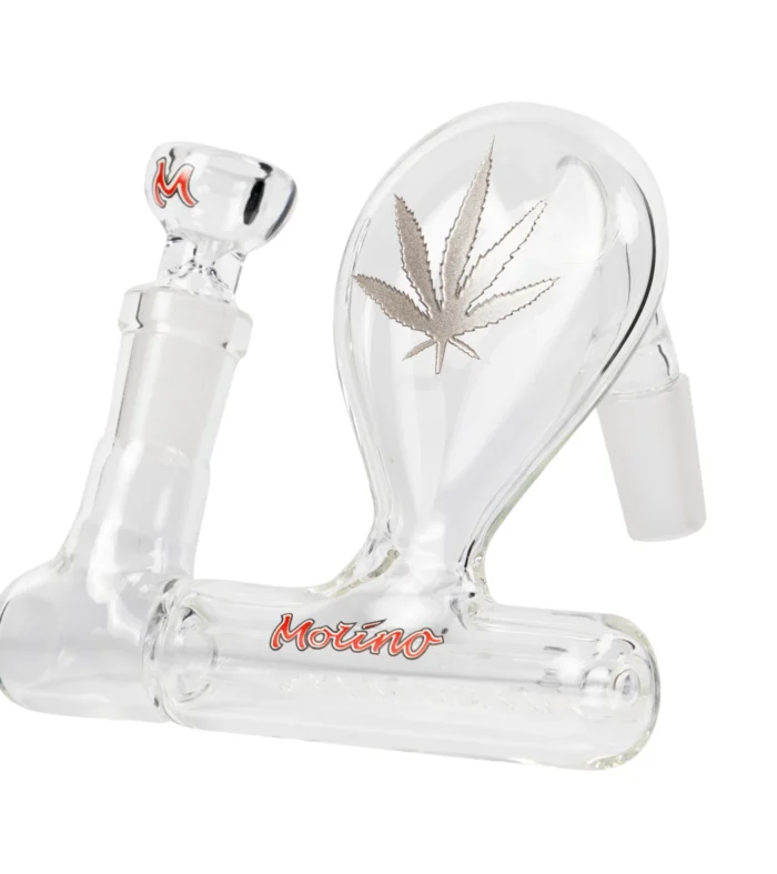 MolinoGlass | Silver Stemless Inline Pre-Cooler with Engraved Leaf