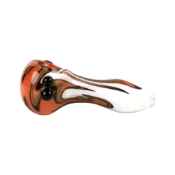 MolinoGlass | Orange White - Glass Pipe - Image 3