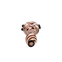 MolinoGlass | Orange White Hurricane - Glass Pipe - Image 2