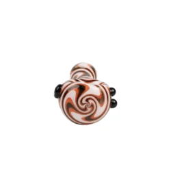 MolinoGlass | Orange White Hurricane - Glass Pipe - Image 3