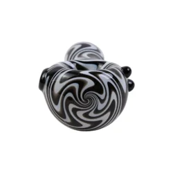 MolinoGlass | Black White Hurricane - Glass Pipe - Image 2