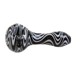MolinoGlass | Black White Hurricane - Glass Pipe