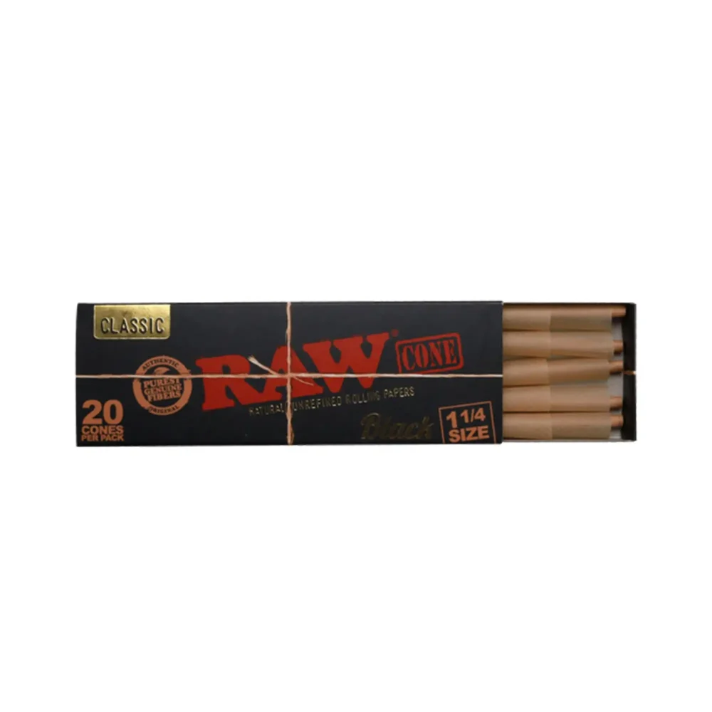 RAW | Black Classic - 1 1/4 Pre Rolled Cone