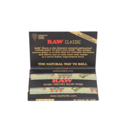 RAW | Black Classic - Single Wide Double Window Rolling Paper - Image 2