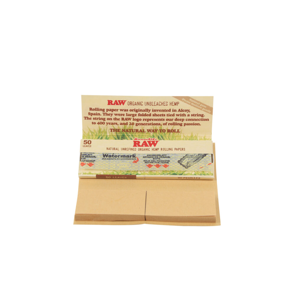 RAW | Organic Connoisseur - 1 1/4 Rolling Paper w/ Tip - Image 3