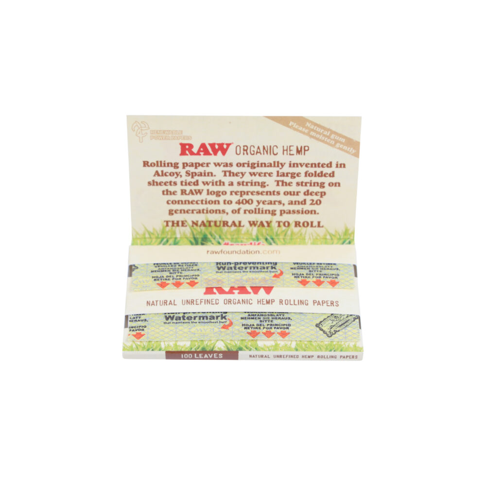RAW | Organic - Single Wide Double Window Rolling Paper - Image 2