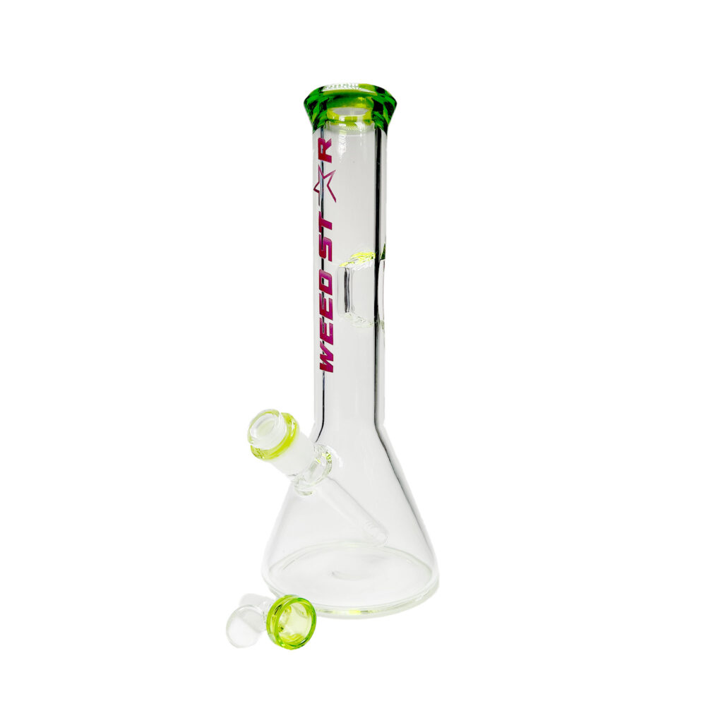 Weedstar | Classic Beaker - Glass Bong Green - Image 2