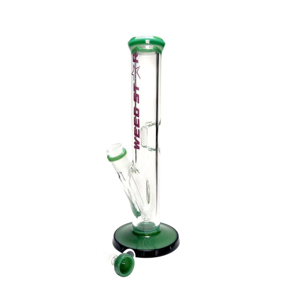 Weedstar | Classic Cylinder - Glass Bong Green - Image 3