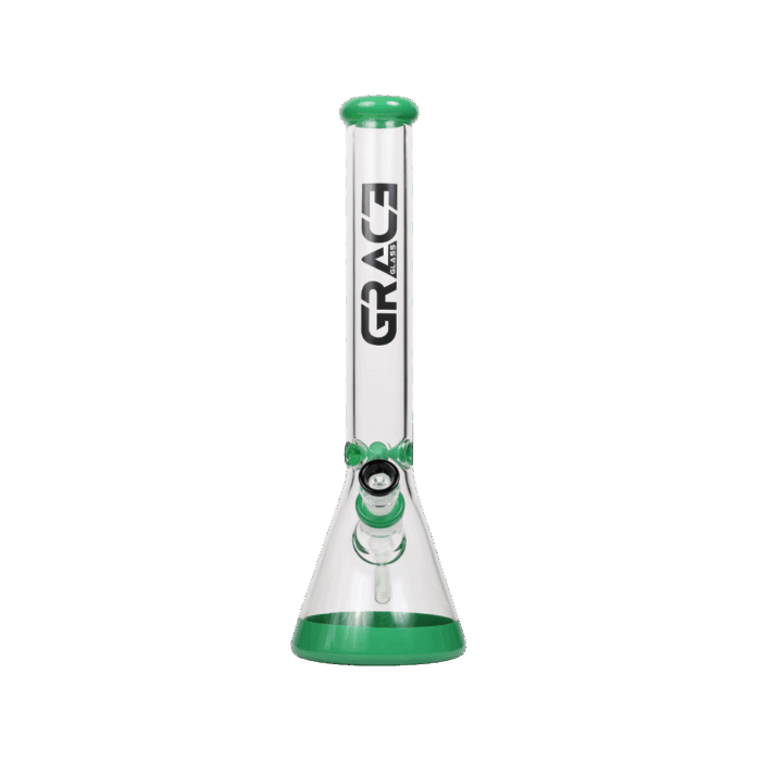GRACE Glass Beaker Bong Green - Image 2