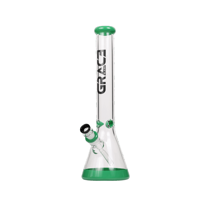 GRACE Glass Beaker Bong Green - Image 1