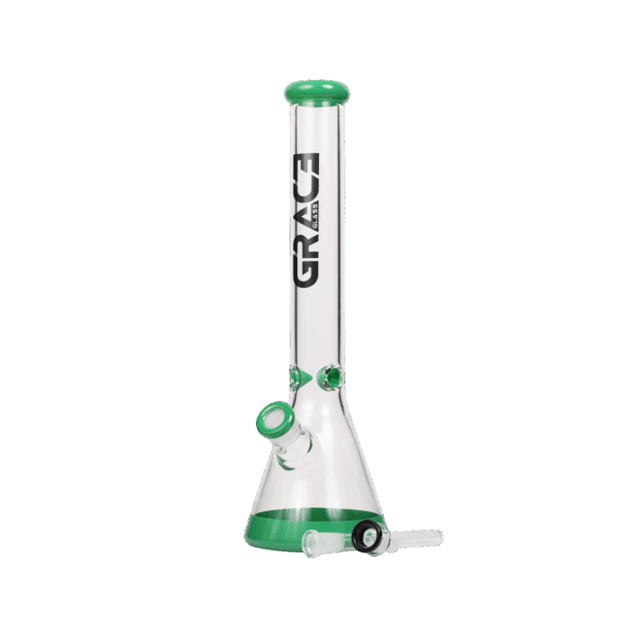 GRACE Glass Beaker Bong Green - Image 4