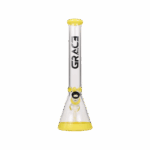 GRACE Glass Beaker Bong Yellow - Image 3