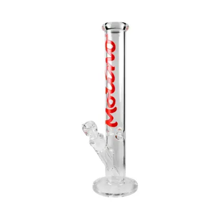 MolinoGlass | Red - Classic Cylinder Glass Bong | 5mm