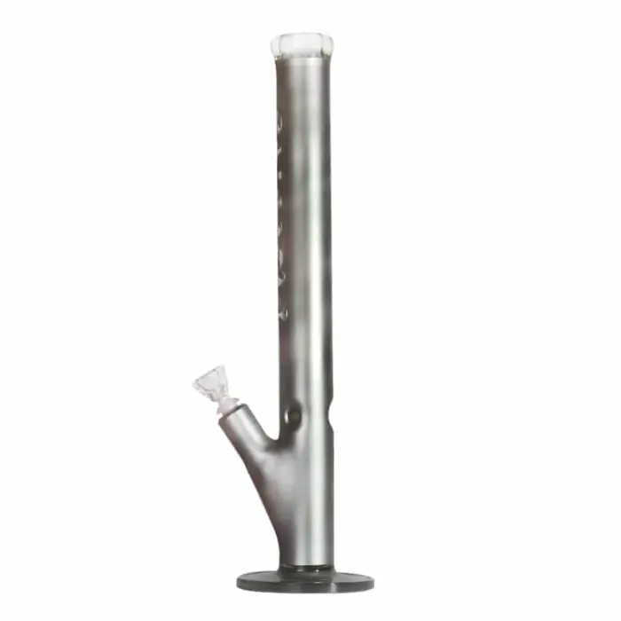 MolinoGlass | Silver Haze - Coated Cylinder Glass Bong | 7mm - Image 2