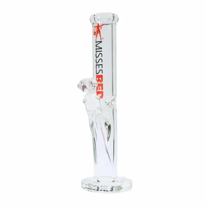 MolinoGlass | Misses Red - Cylinder Glass Bong | 9mm - Image 1