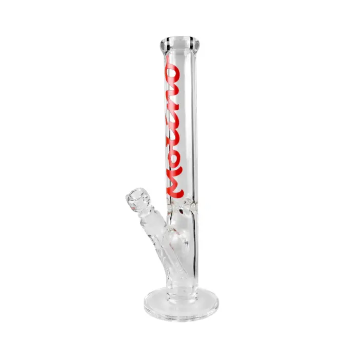 MolinoGlass | Red - Cylinder Glass Bong | 9mm - Image 1
