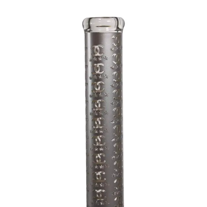 MolinoGlass | Silver Chanel - Coated Glass Bong | 5mm - Image 4