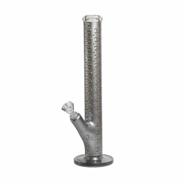 MolinoGlass | Silver Chanel - Coated Glass Bong | 5mm - Image 1