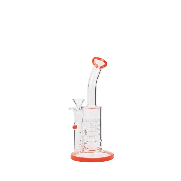 Orange Stemless Percolator - Glass Bong - Image 1