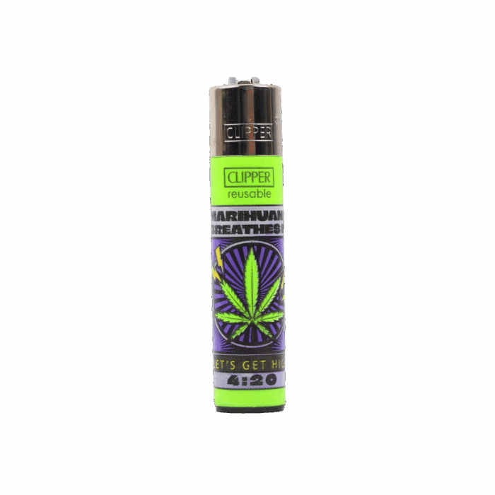 Clipper Lighter | Leaves Justice Collection - Green - Image 1