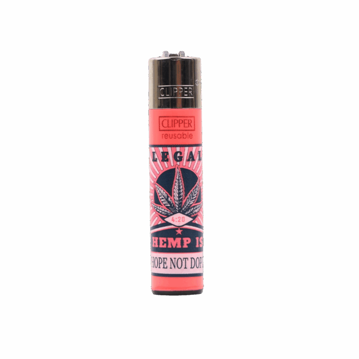 Clipper Lighter | Leaves Justice Collection - Pink - Image 1