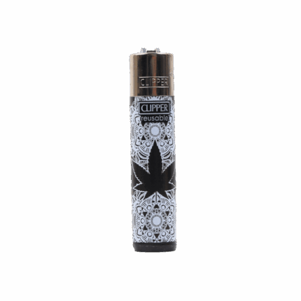 Clipper | Reusable Lighter Weed Mandala - Black