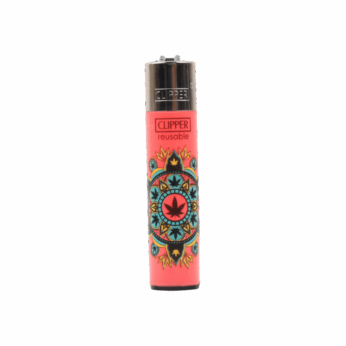 Clipper | Reusable Lighter Weed Mandala - Pink - Image 1