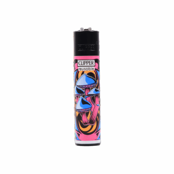 Clipper Lighter | Mushrooms Collection - Pink - Image 1