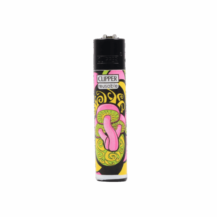 Clipper Lighter | Mushrooms Collection - Purple - Image 1