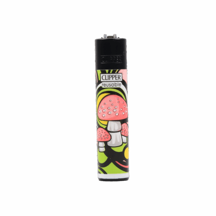 Clipper Lighter | Mushrooms Collection - White - Image 1