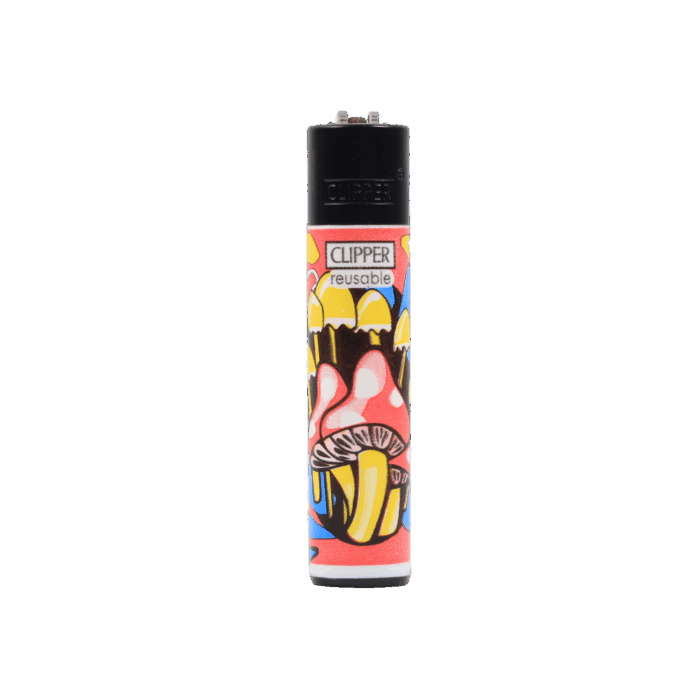 Clipper Lighter | Mushrooms Collection - Yellow - Image 1