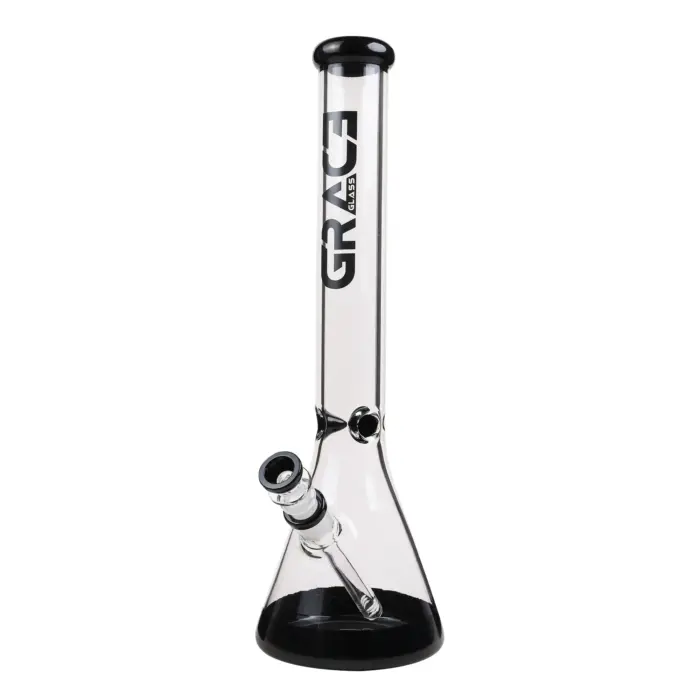 Grace | Black - Classic Beaker Glass Bong - Image 1