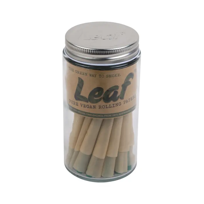 Leaf | Pre Rolled Cone | KS Unbleached | 50pcs - Image 1