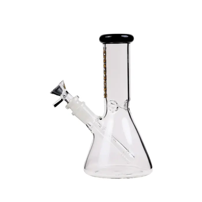 MolinoGlass | Tiny Golden Black - Beaker Glass Bong - Image 2