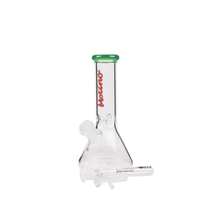 MolinoGlass | Tiny Jade Green - Beaker Glass Bong - Image 4