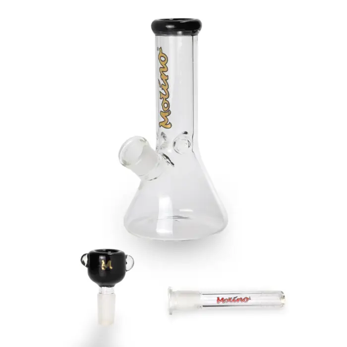 MolinoGlass | Black 57 - Beaker Glass Bong - Image 4