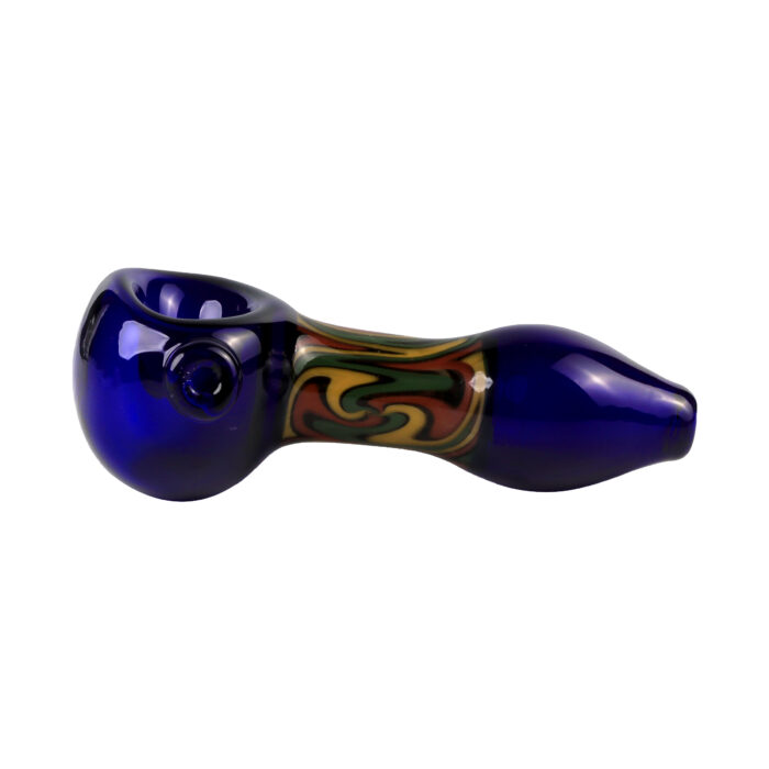 MolinoGlass | Blue Rasta - Glass Pipe - Image 2