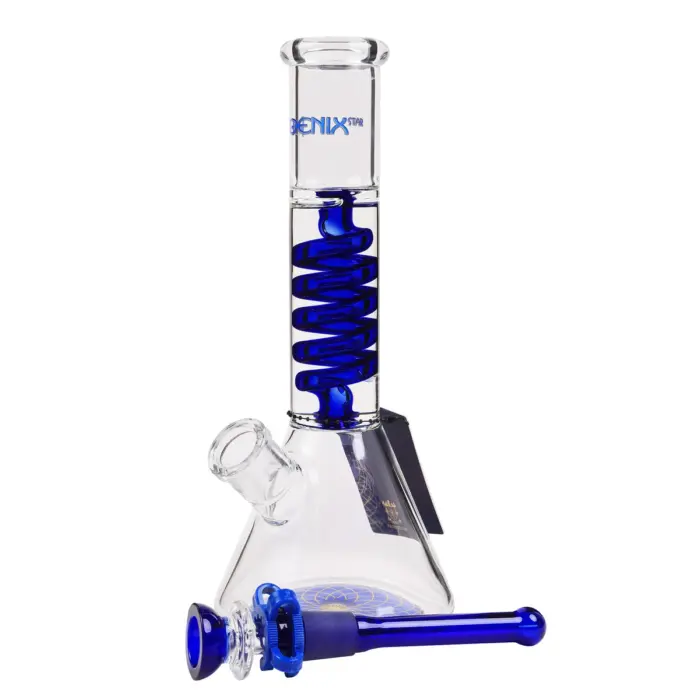Phoenix | Blue Twist Beaker - Glass Bong - Image 3