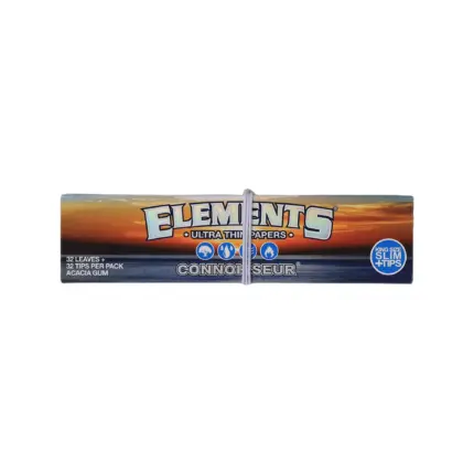 Elements | Ultra Thin Connoisseur - KSS Rolling Paper w/ Tip