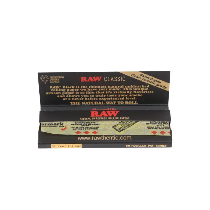 RAW | Black Classic - Single Wide Rolling Paper - Image 2